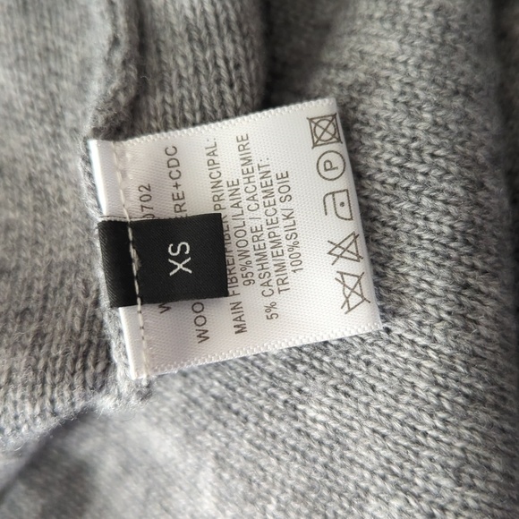 HP. Joseph Asymmetric Waist Drop Midi Dress In Grey - Picture 13 of 14